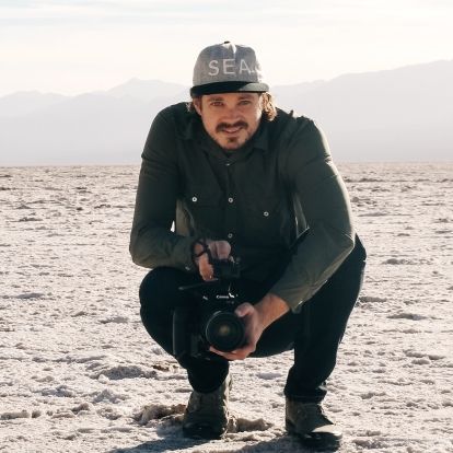 Marq Evans with camera.