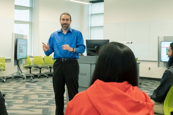 Teacher in Classroom with Students