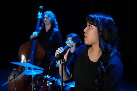 Woman singing